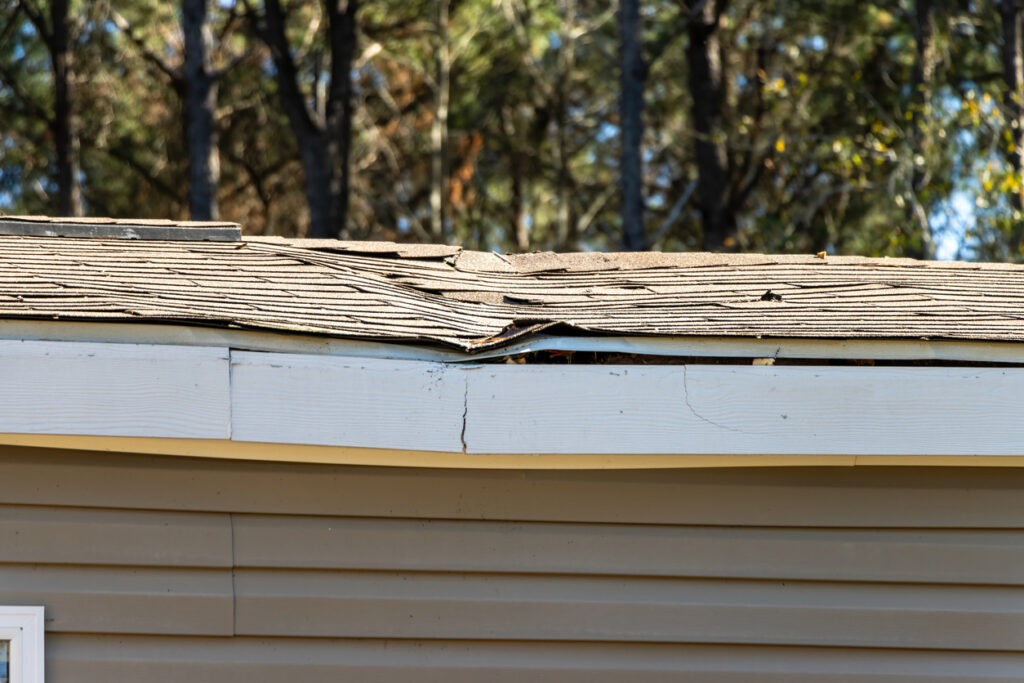 Crushed shingles or tiles