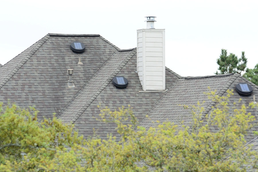 Roof upgrade installation on a residential roof