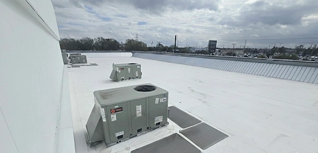 GAF TPO commercial flat roof, Brandon, FL
