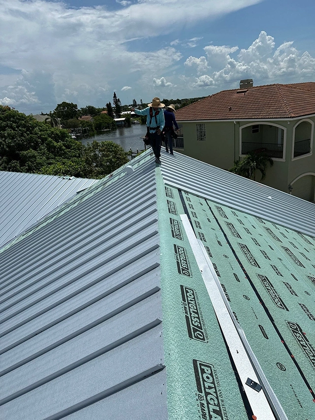 Standing seam metal roof in Mill Finish, Apollo Beach, FL