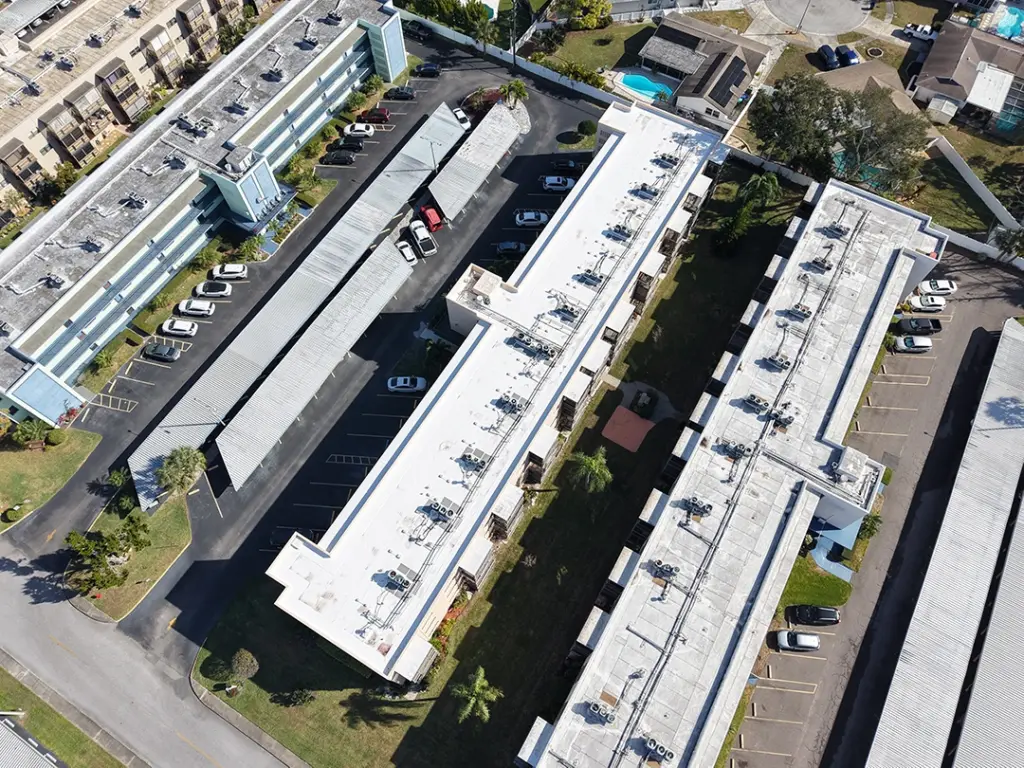 Commercial flat roof system